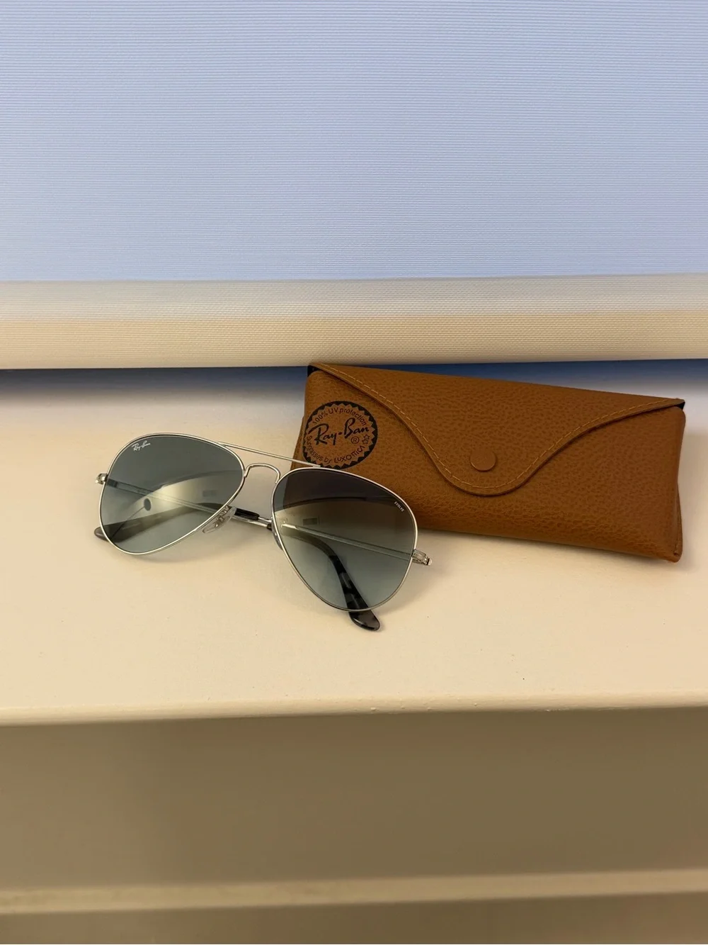 Ray-Ban Silver Evolve Aviator Sunglasses